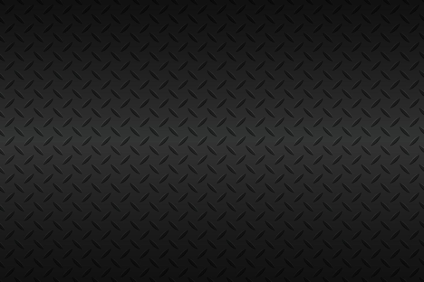 Black metal plate texture, stainless steel background with gradient, modern illustration vector