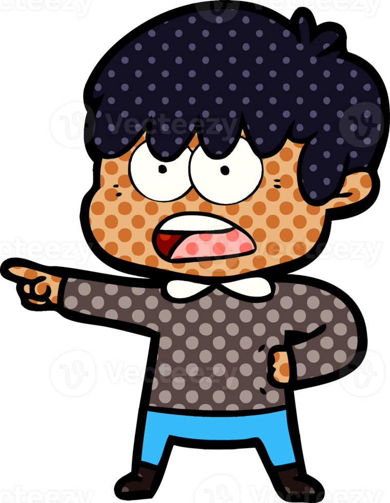 worried cartoon boy png