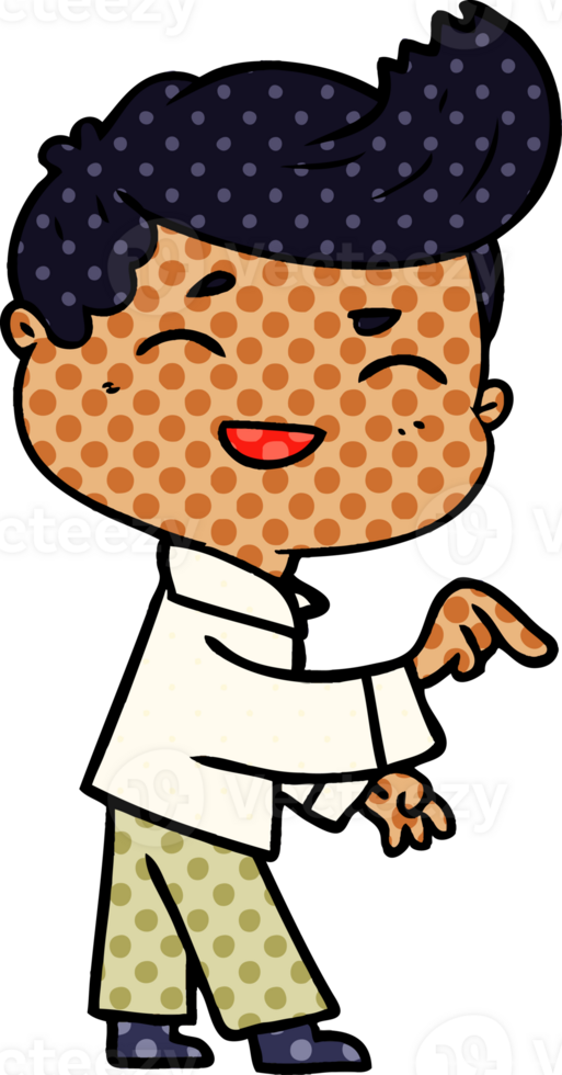 cartoon man laughing and pointing png
