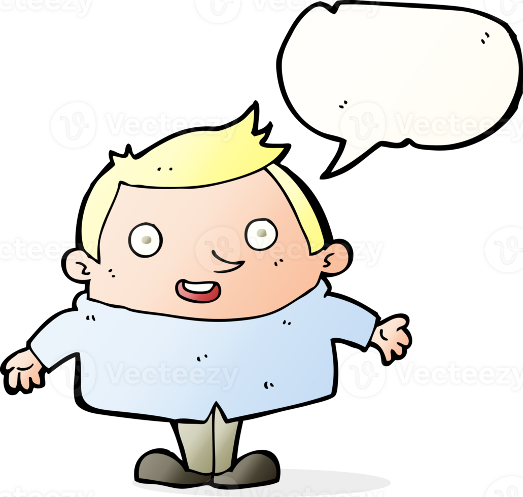 cartoon happy man with speech bubble png