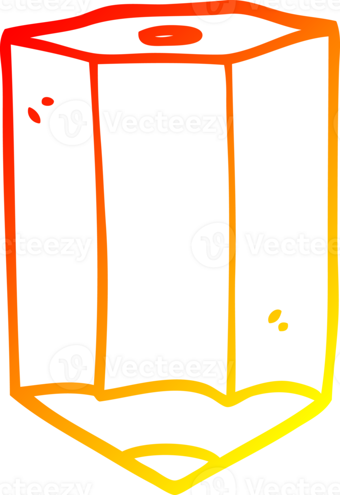 warm gradient line drawing of a cartoon colored pencil png