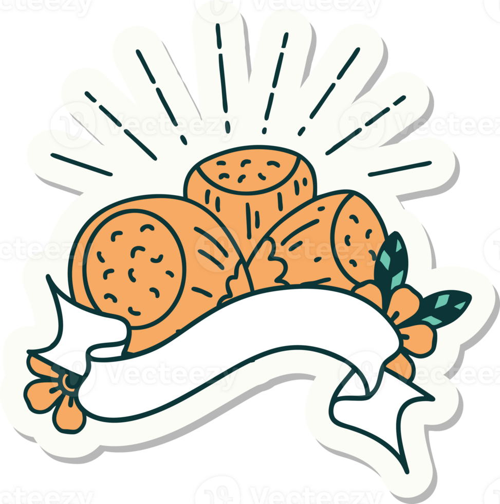 sticker of a tattoo style hazelnuts png
