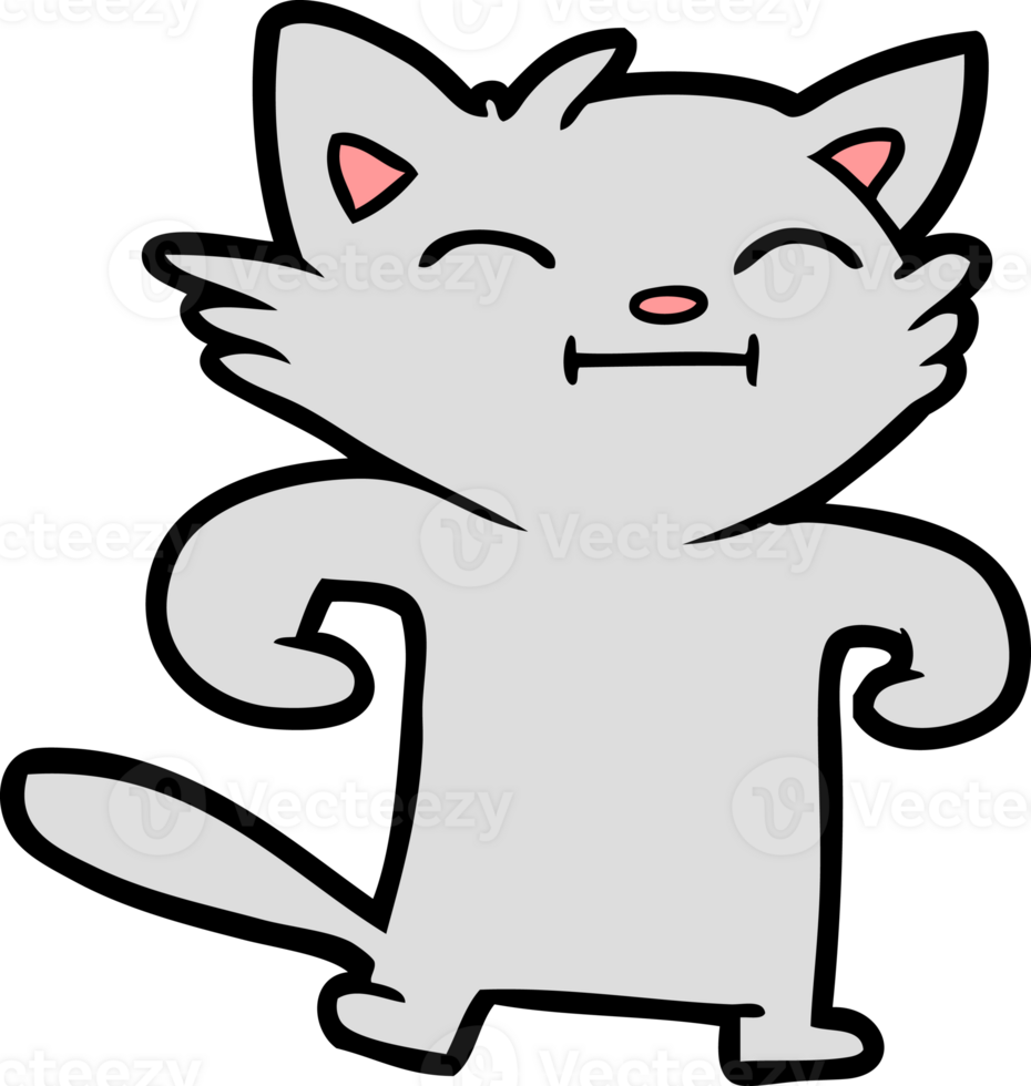 happy cartoon cat png