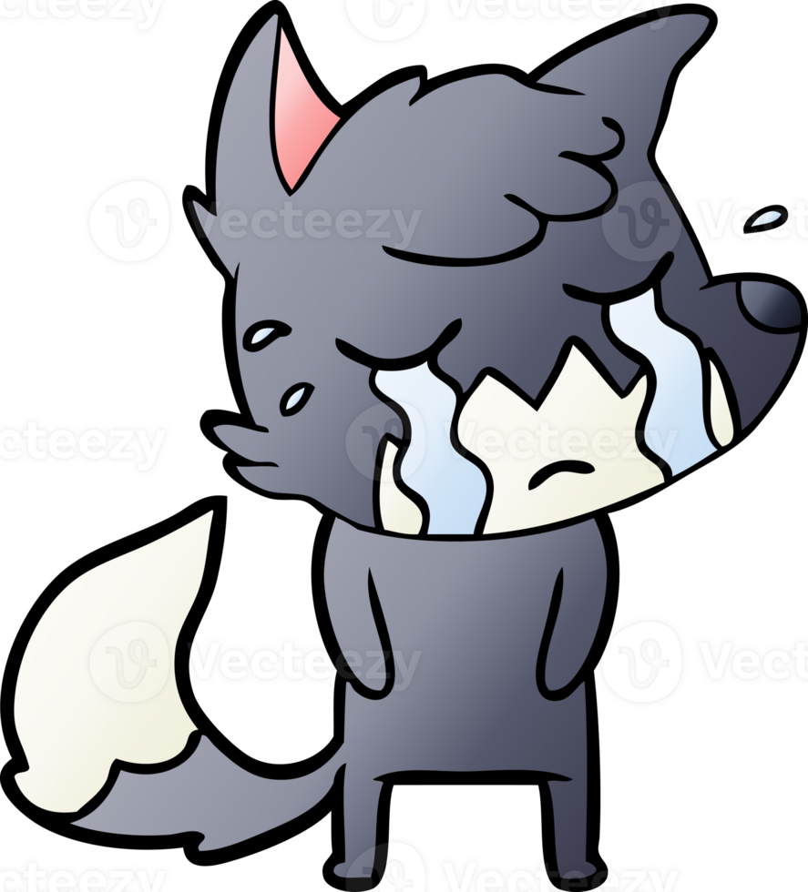 crying fox cartoon png