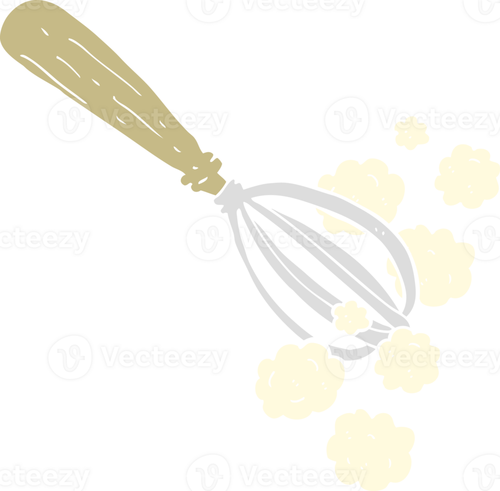 flat color illustration of whisk png
