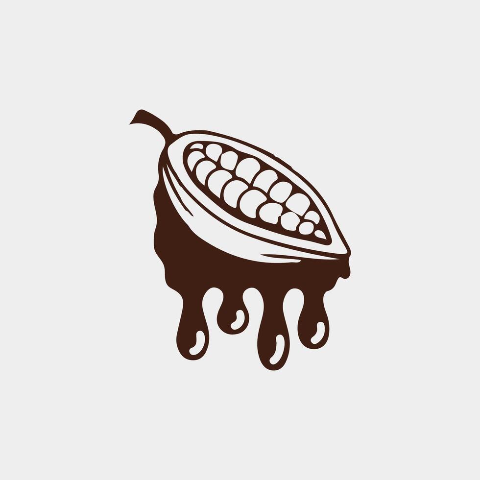 Chocolate and Cocoa logo icon design illustration vector