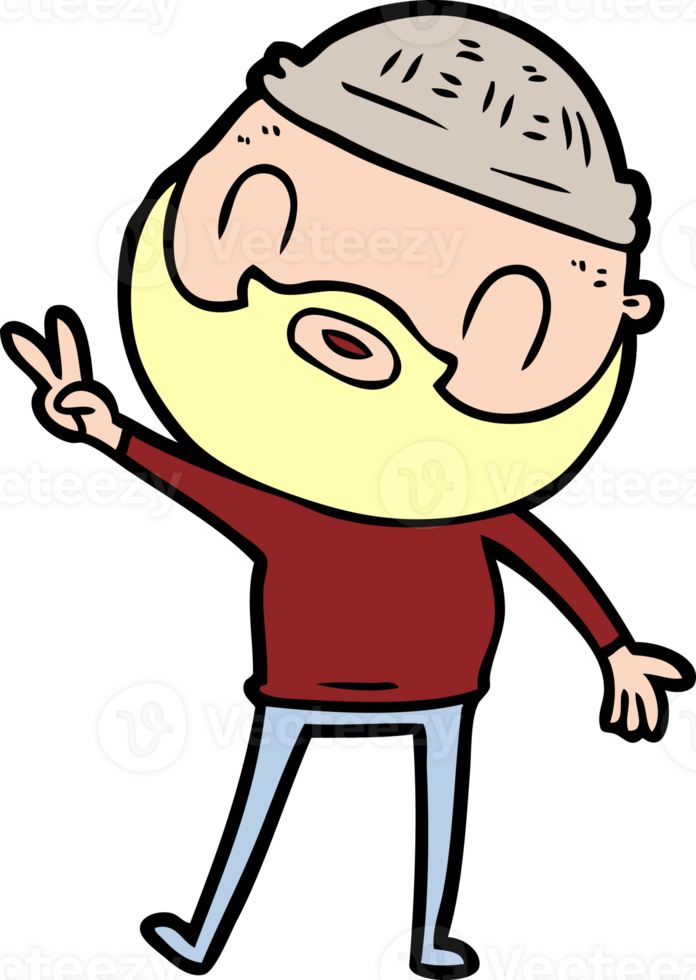 cartoon bearded man png