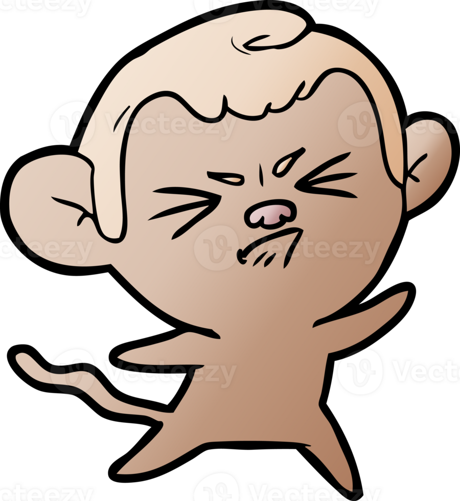 cartoon angry monkey png