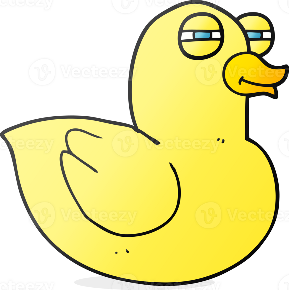 hand drawn cartoon funny rubber duck png