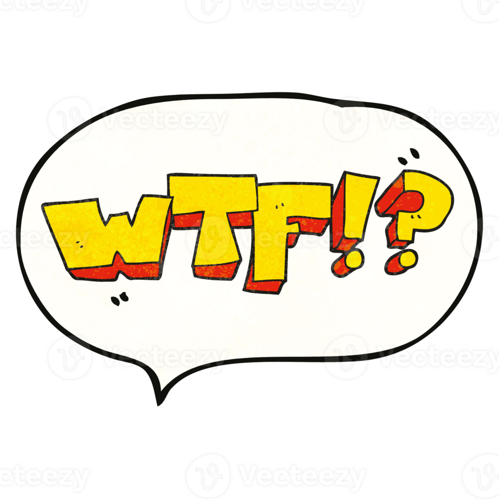 hand speech bubble textured cartoon WTF symbol png