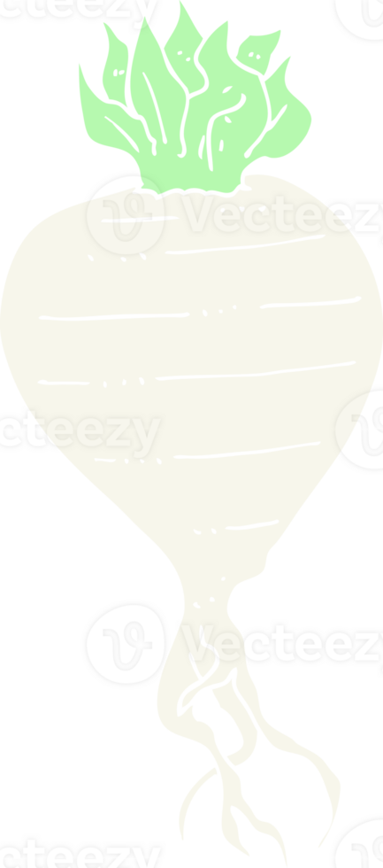 flat color illustration of turnip png