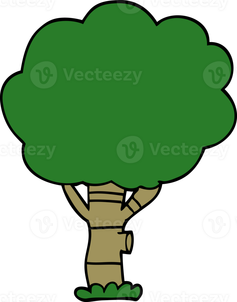 cartoon doodle tree png