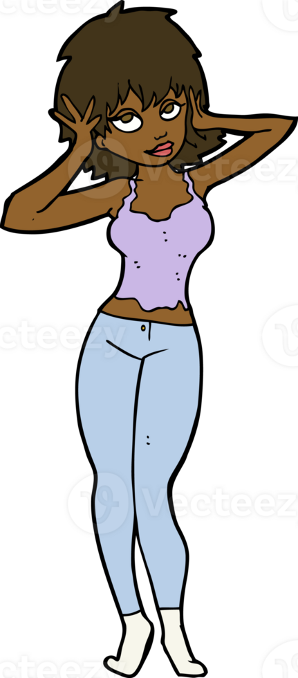 cartoon pretty woman png