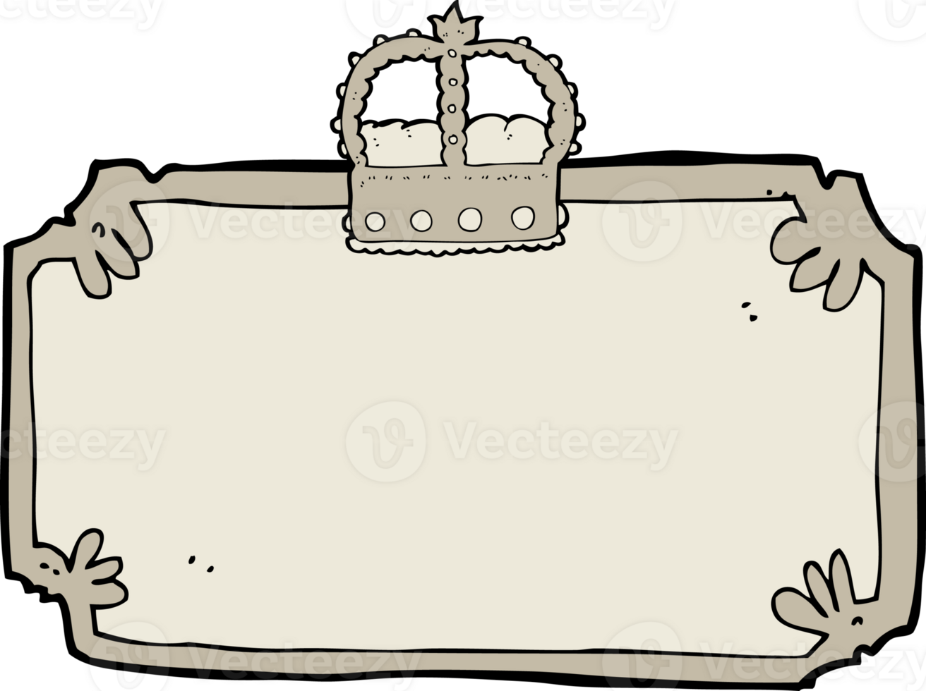 cartoon old frame banner png