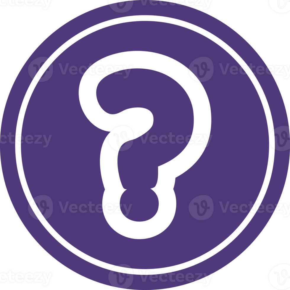 question mark circular icon symbol png
