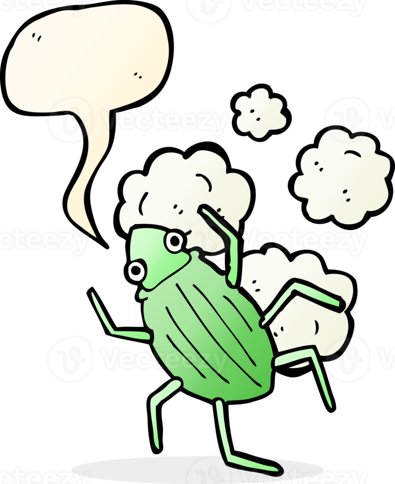cartoon bug with speech bubble png