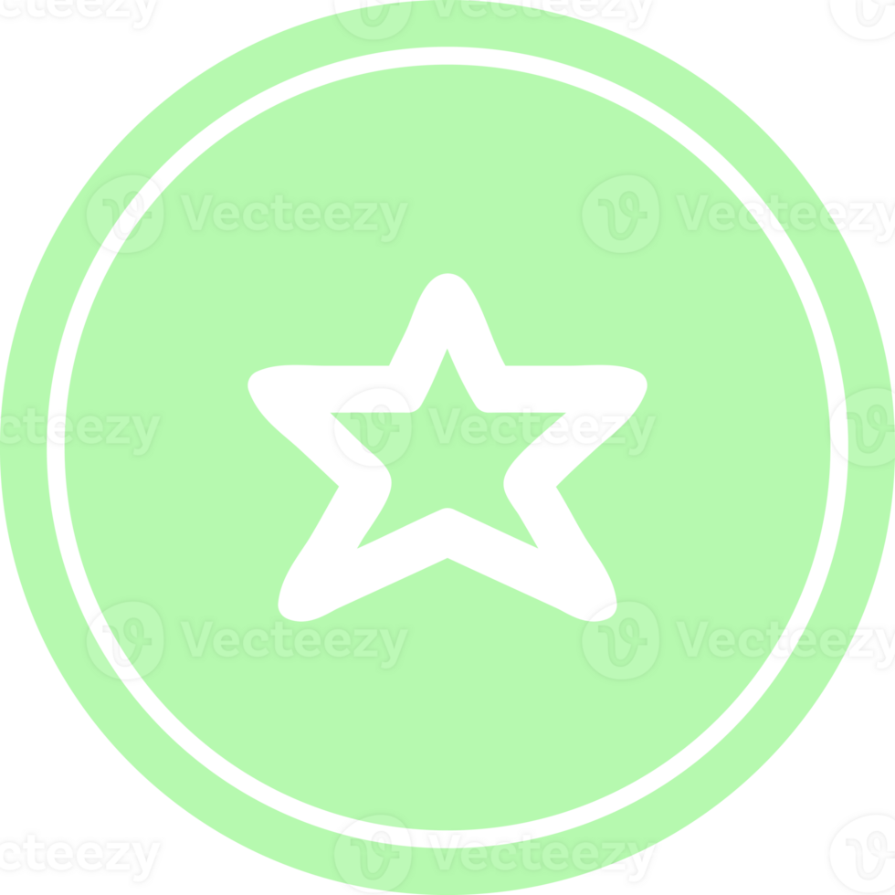 estrella forma circular icono símbolo png