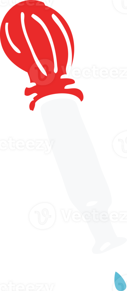 cartoon doodle dripping pipette png
