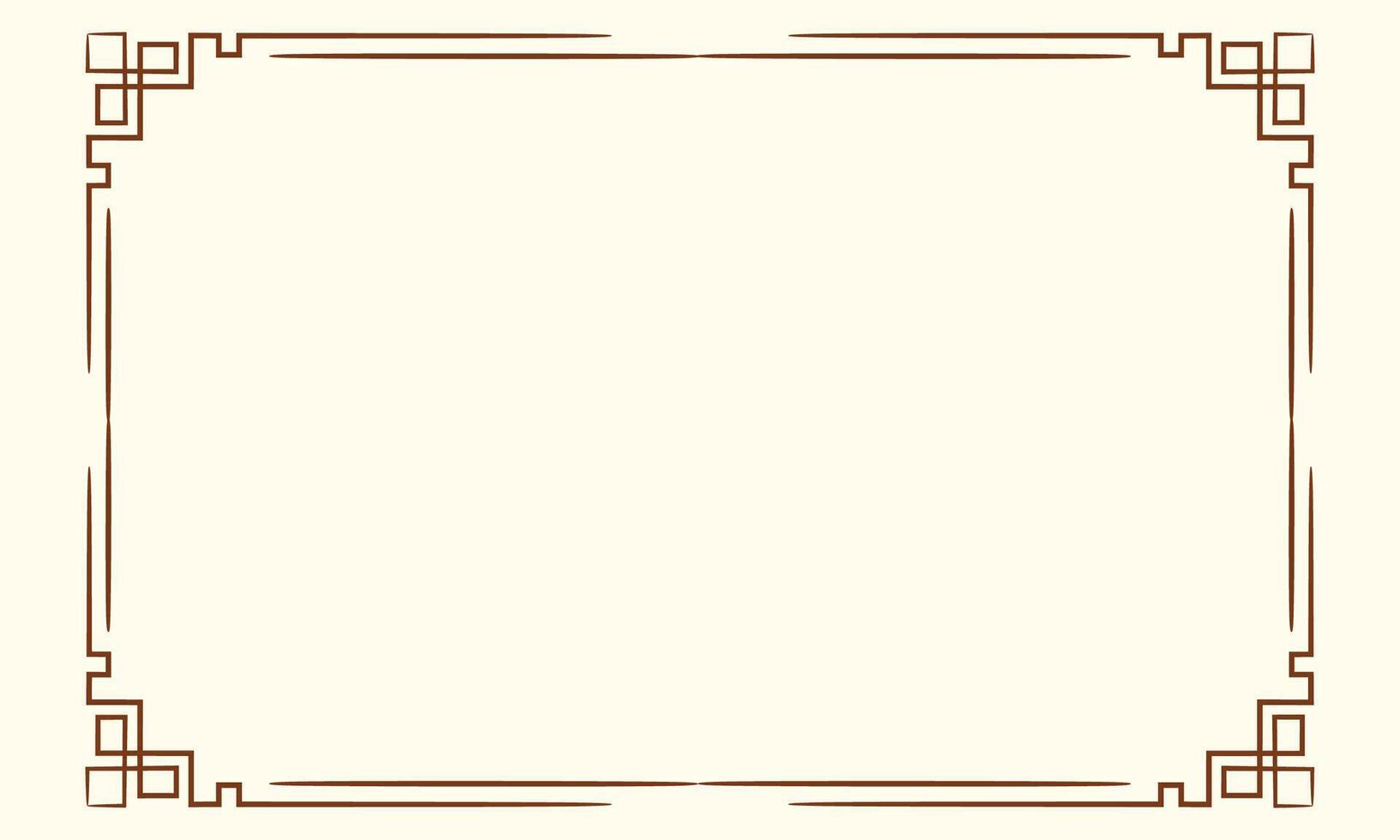 Chinese border frame template background vector