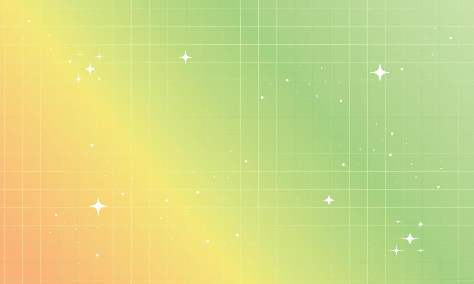 Gradient y2k background, Pastel Neon Holographic Mesh Gradient Abstract Background with Copy Space and Handdrawn Kawaii Y2K vector