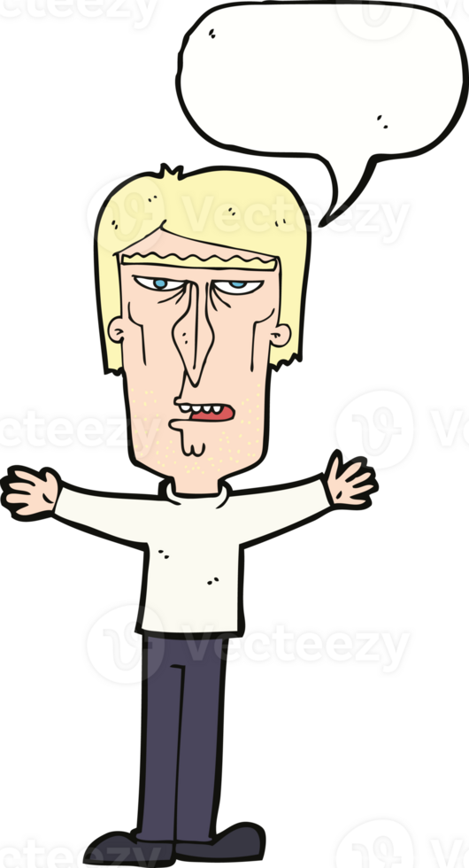 cartoon angry man with speech bubble png
