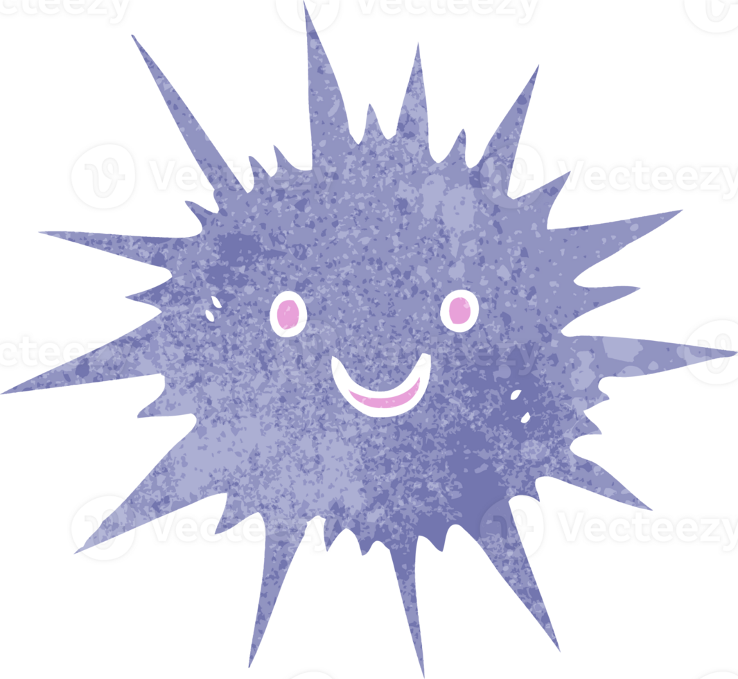 cartoon sea urchin png