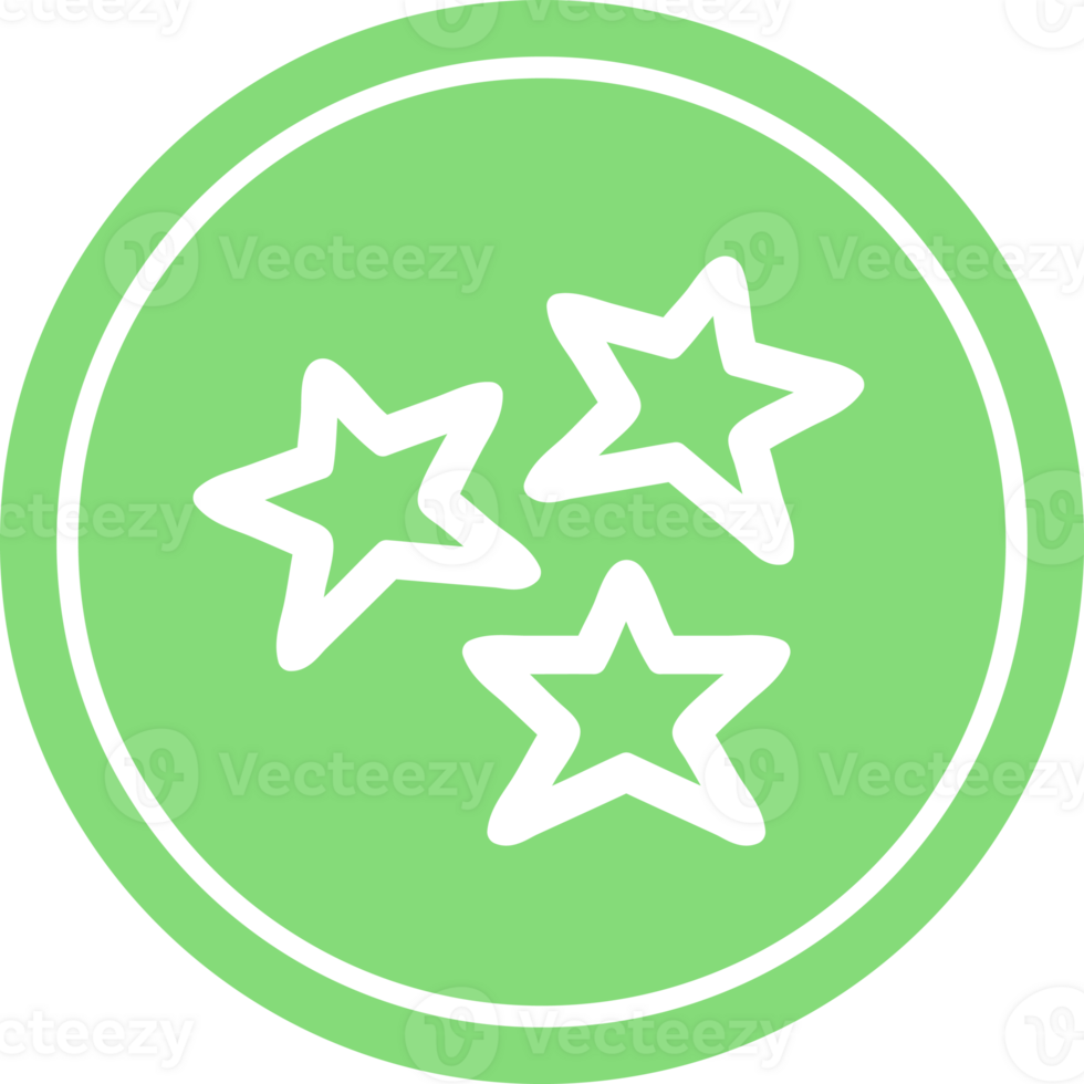 star shapes circular icon symbol png