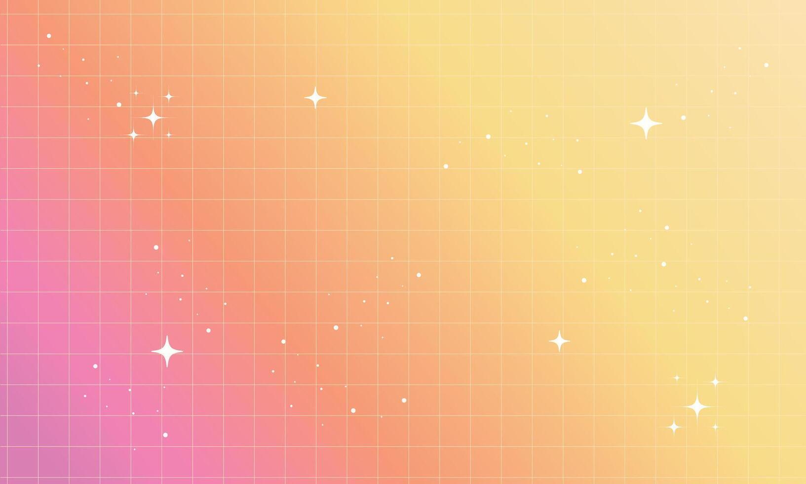 Gradient y2k background, Pastel Neon Holographic Mesh Gradient Abstract Background with Copy Space and Handdrawn Kawaii Y2K vector