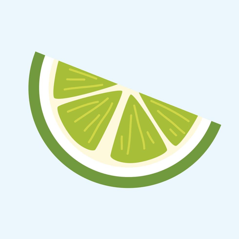 Lemon slices illustration on white background vector