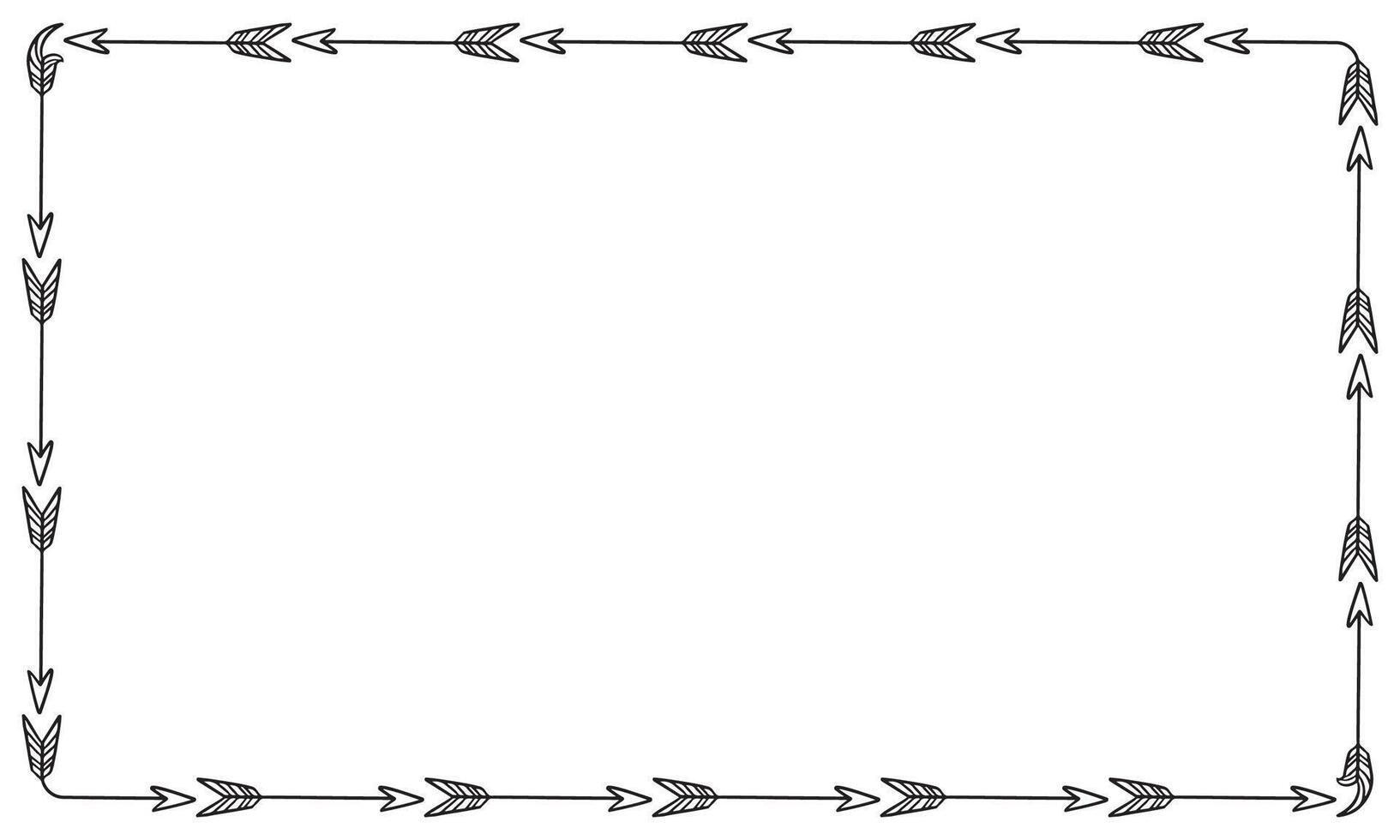 Hand drawn floral frame design background vector