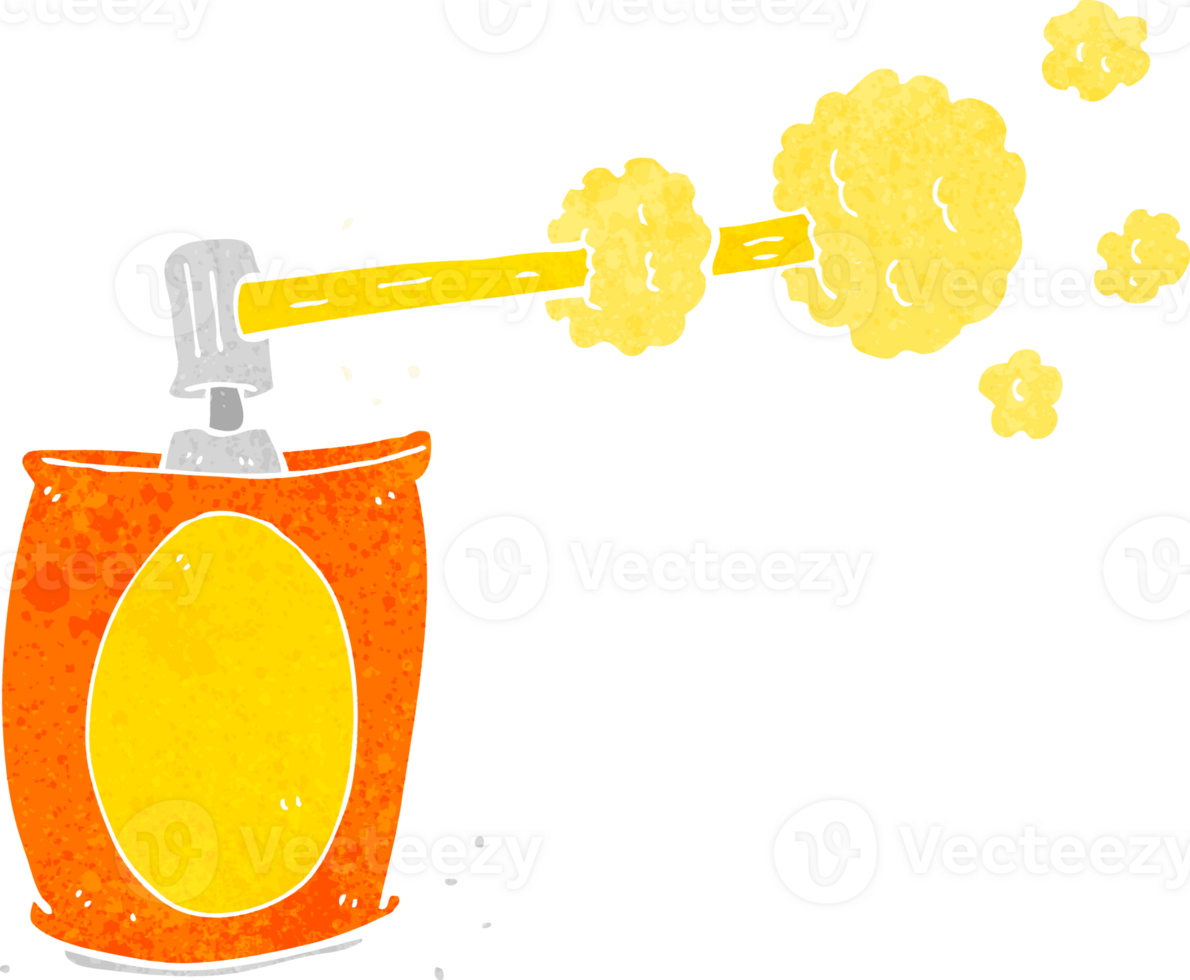 cartoon aerosol spray can png