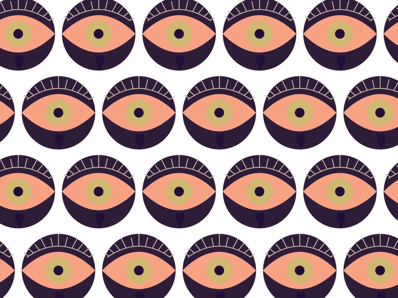 Geometric abstract eyeshadow fashion background pattern vector