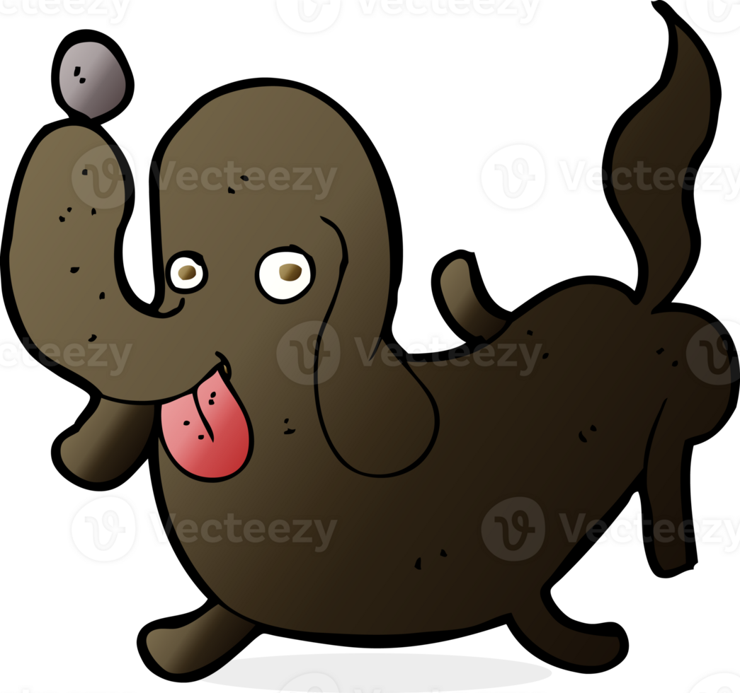 cartoon dog sticking out tongue png