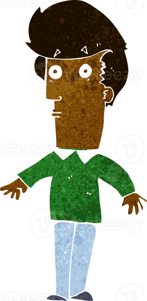 cartoon startled man png