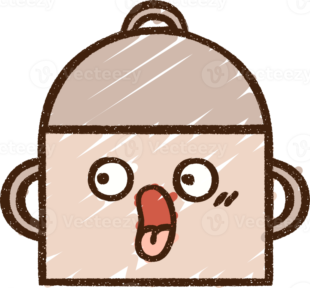 Cooking Pot Chalk Drawing png