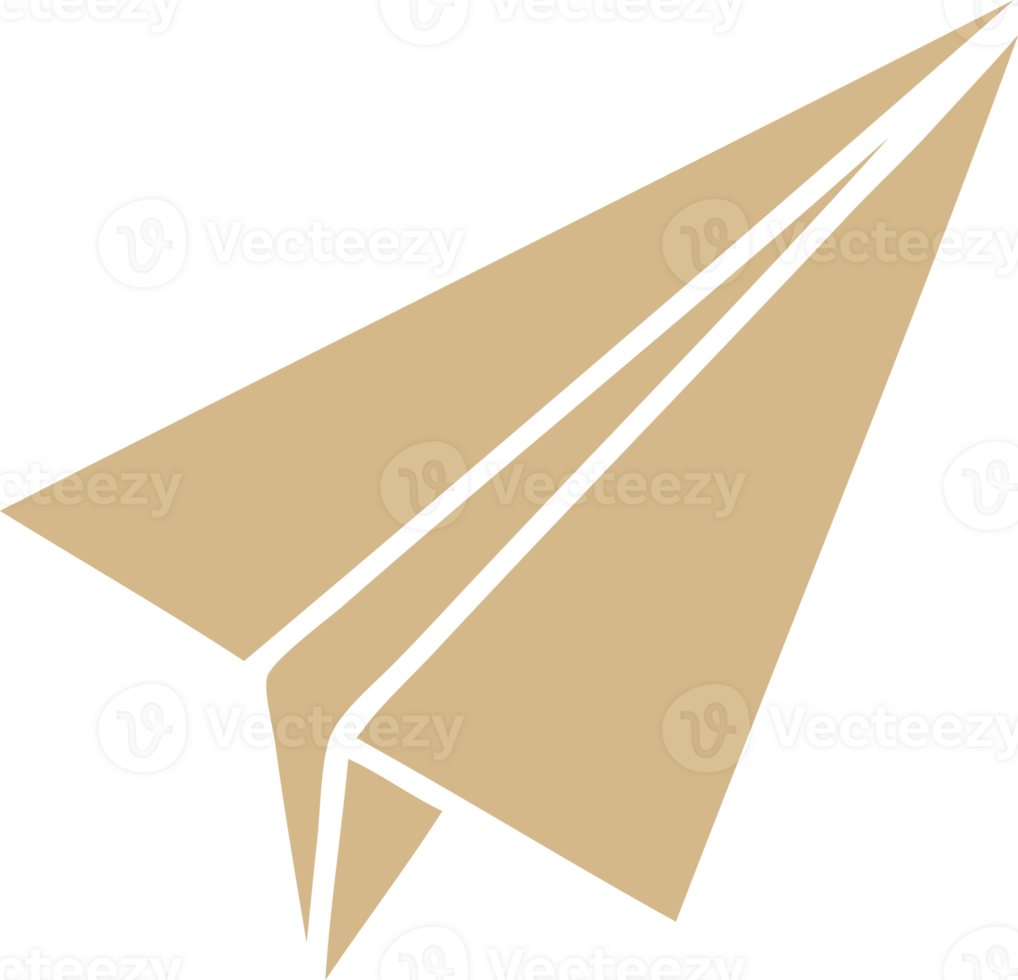 flat color retro cartoon of a paper aeroplane png