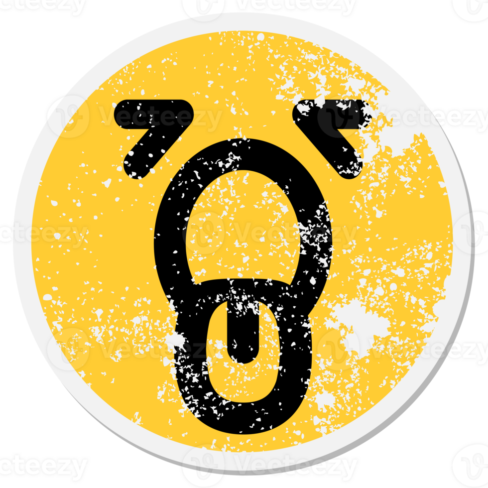 mouth open wide face circle png