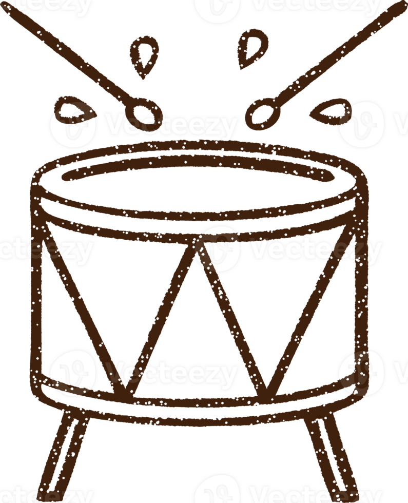 Drum Charcoal Drawing png