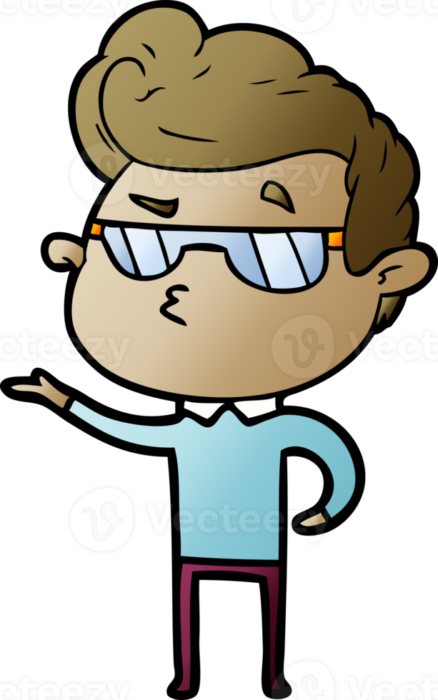 cartoon cool guy png