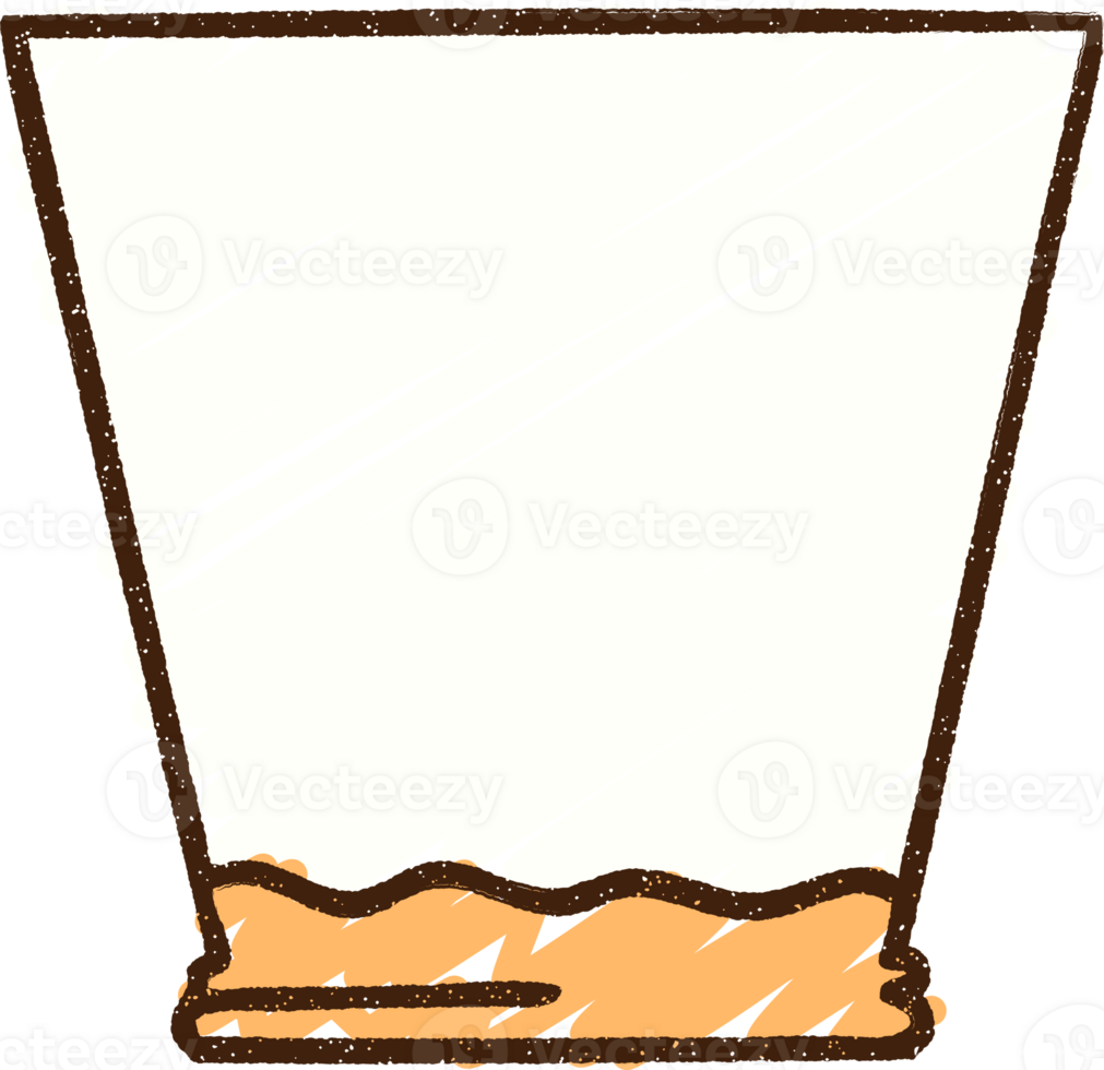 Empty Whisky Chalk Drawing png