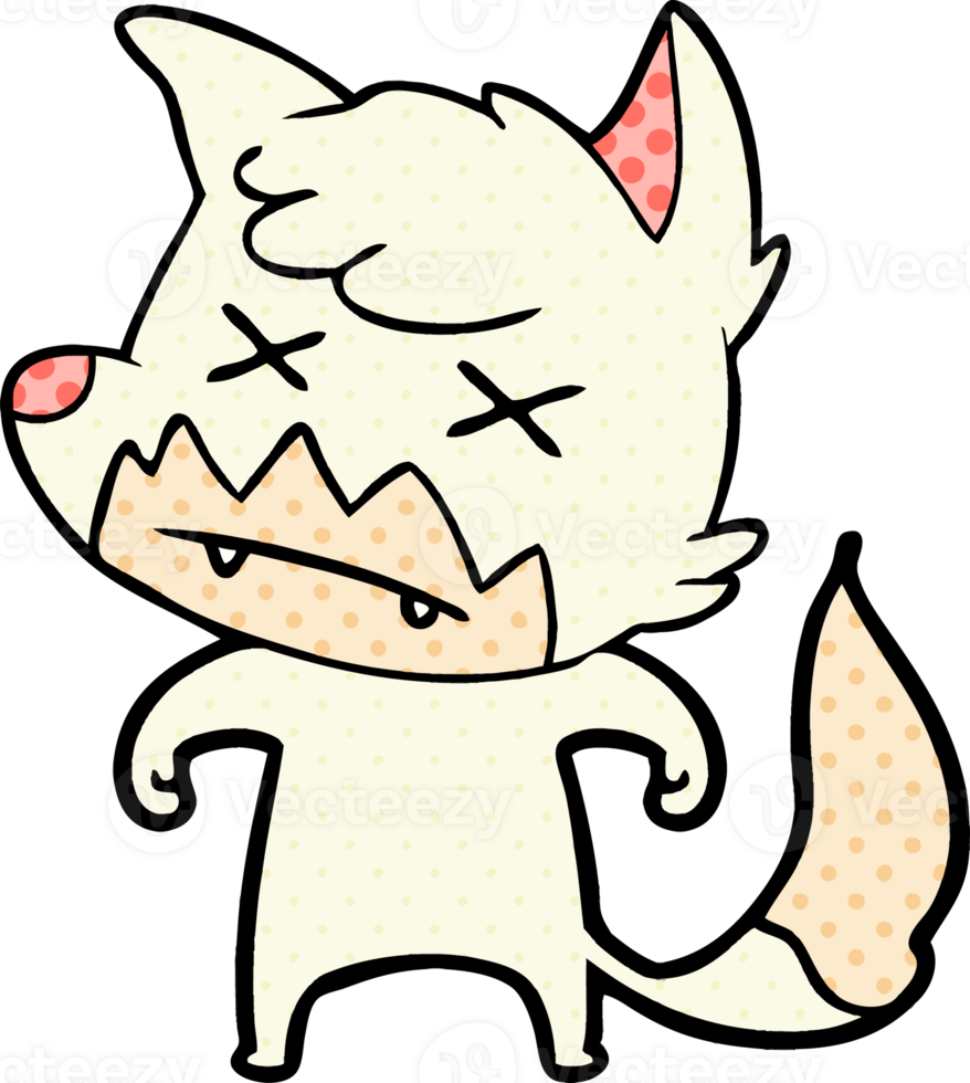 cartoon dead fox png