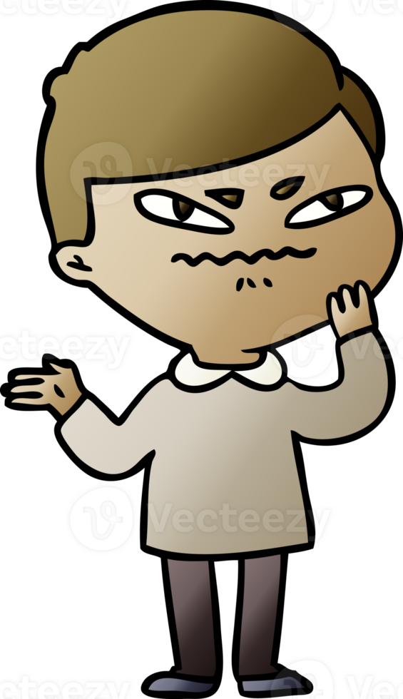 cartoon angry man png
