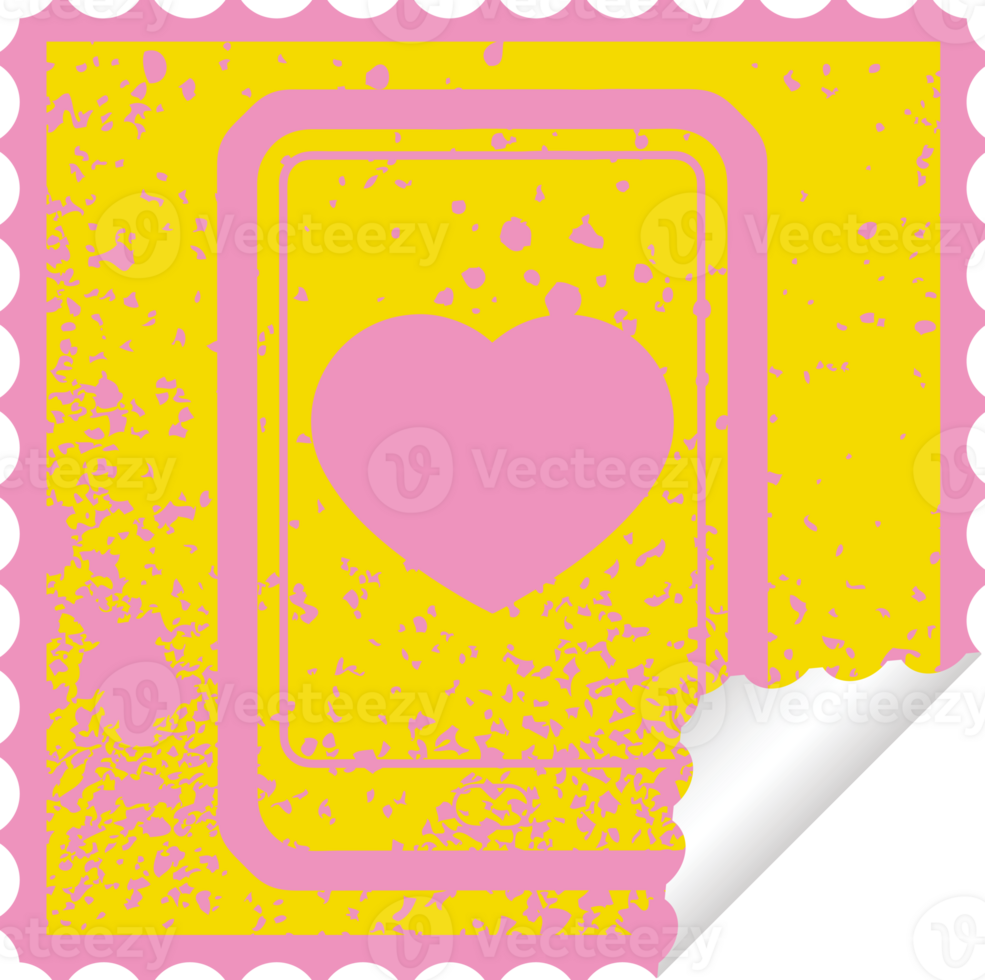 electronic tablet showing business performance graphic distressed sticker illustration icon png