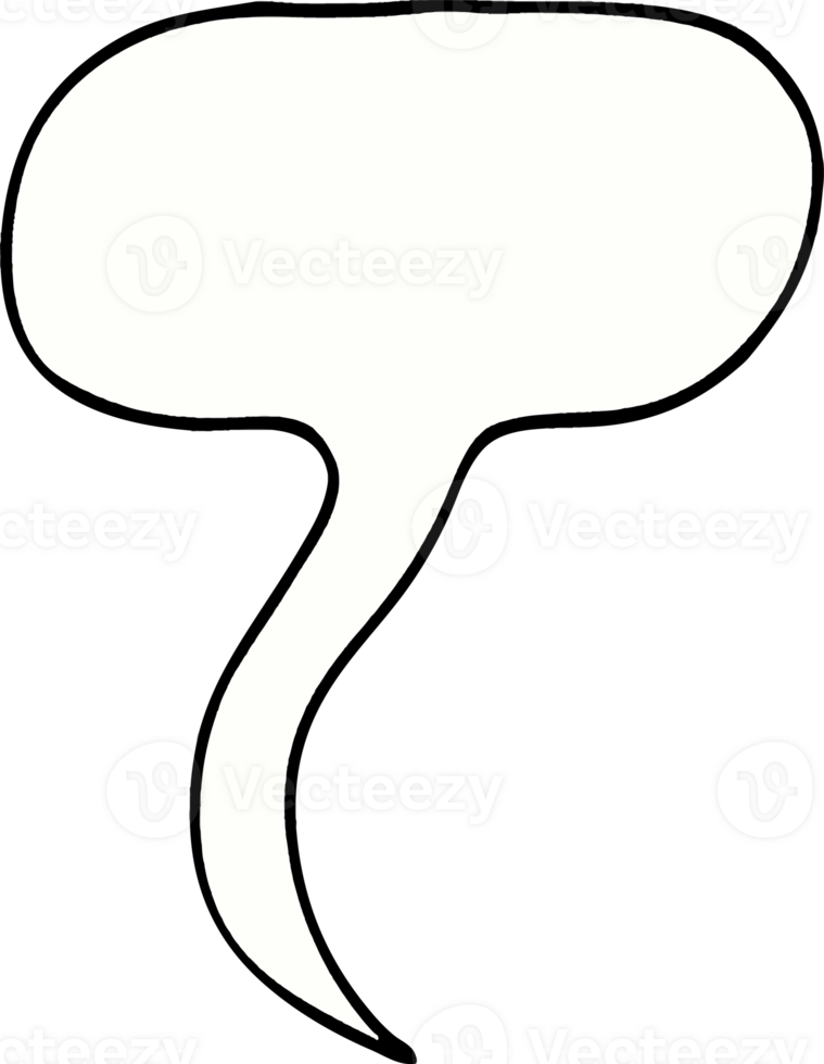 cartoon doodle speech bubble png