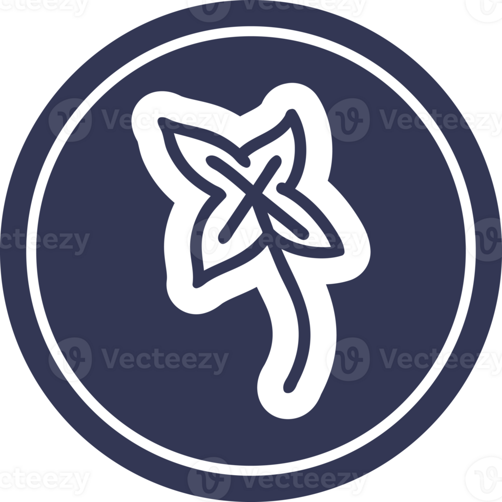 natural leaf circular icon symbol png