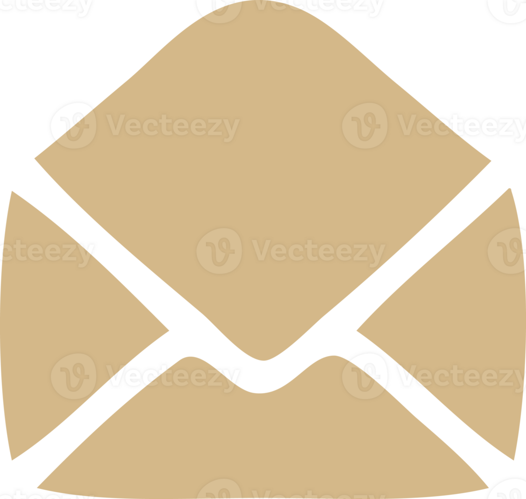 flat color retro cartoon of a paper envelope png