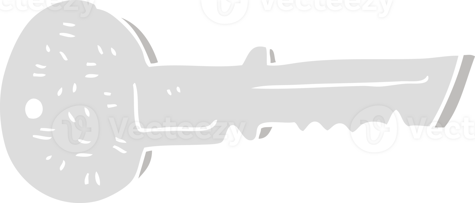 flat color illustration of door key png