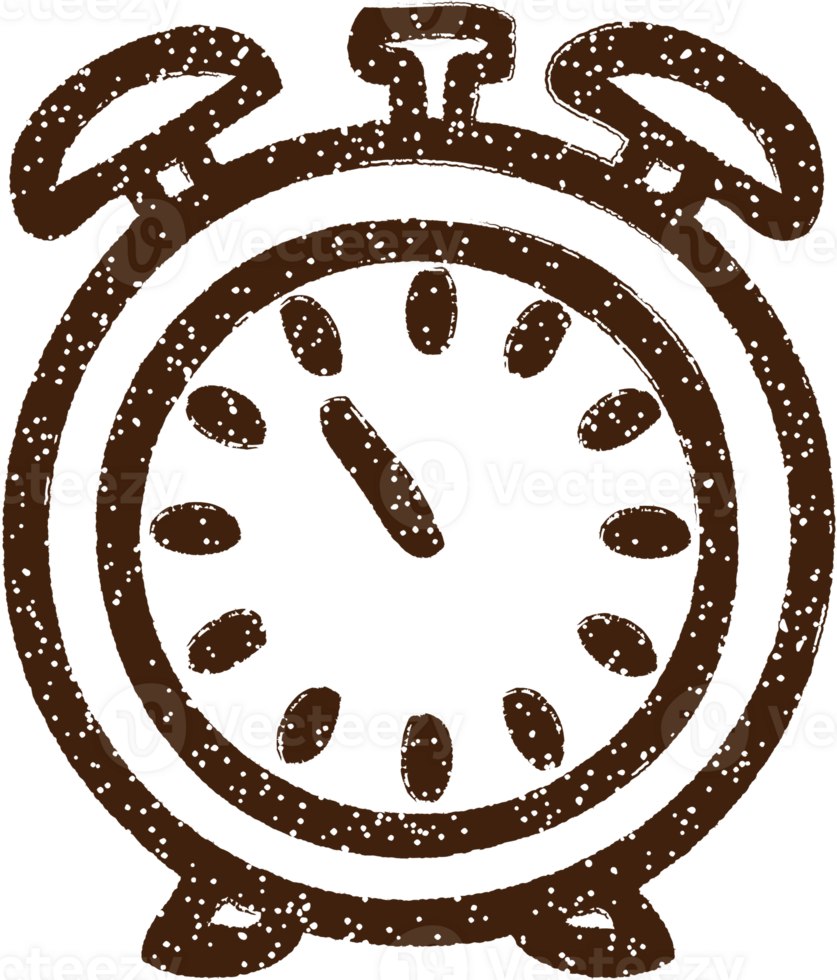 Alarm Clock Charcoal Drawing png