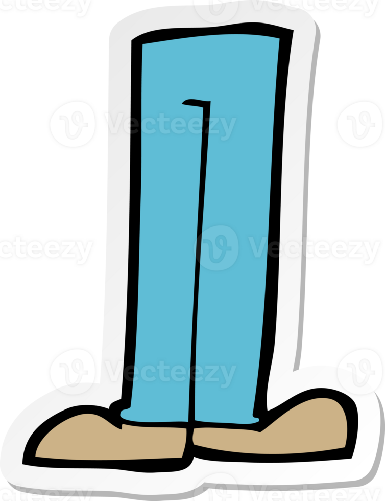 sticker of a cartoon legs png