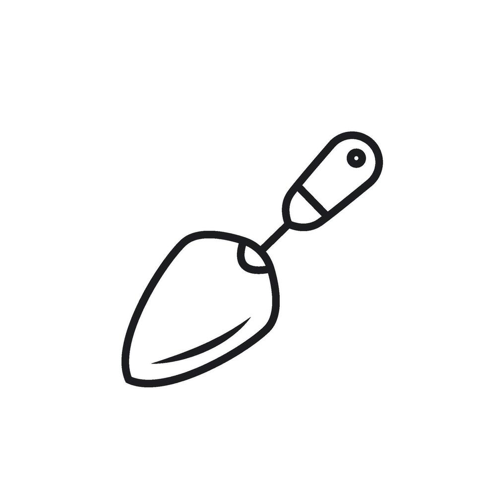 construction tool mini shovel icon element design template vector